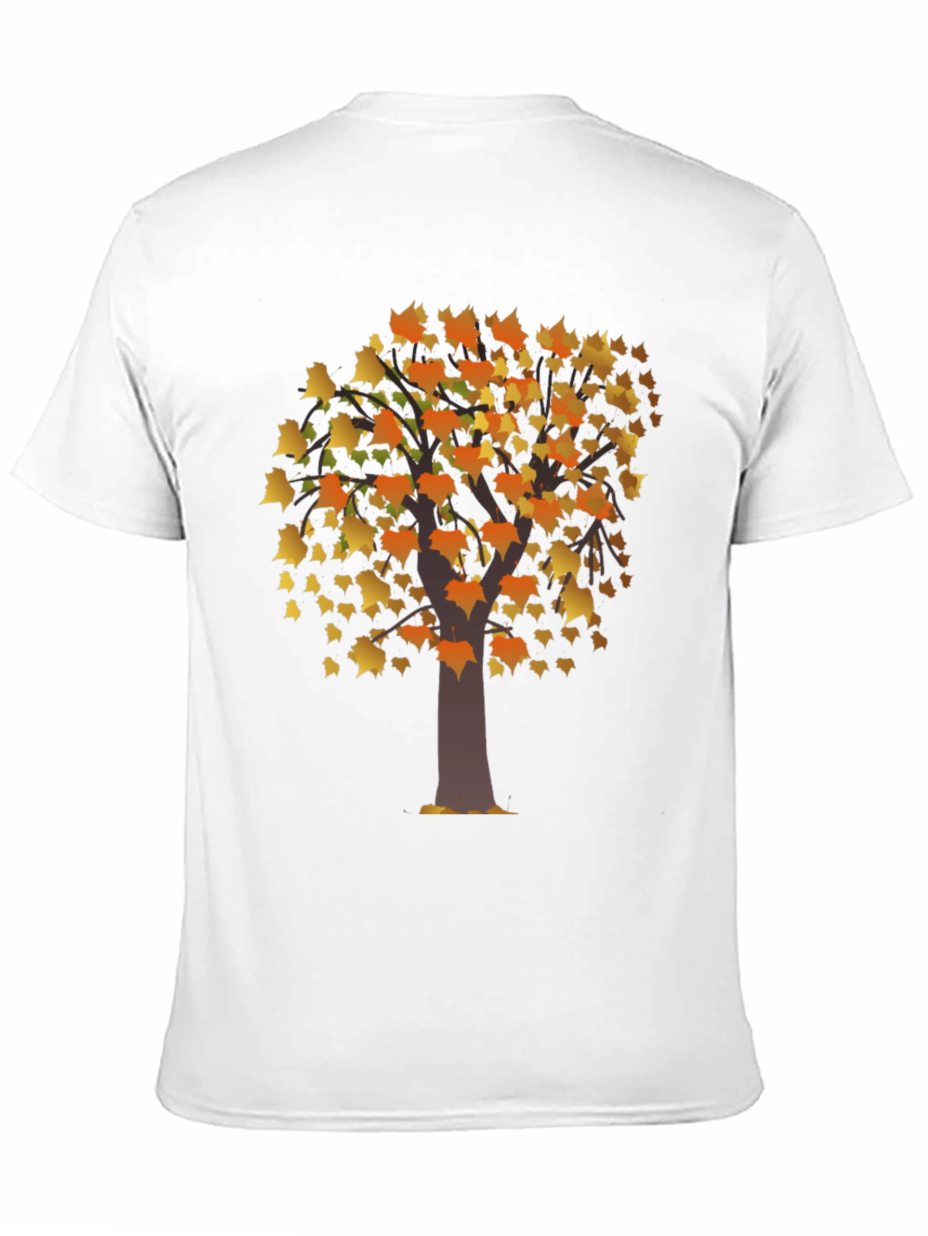 Autumn Tree Graphic Black T-Shirt