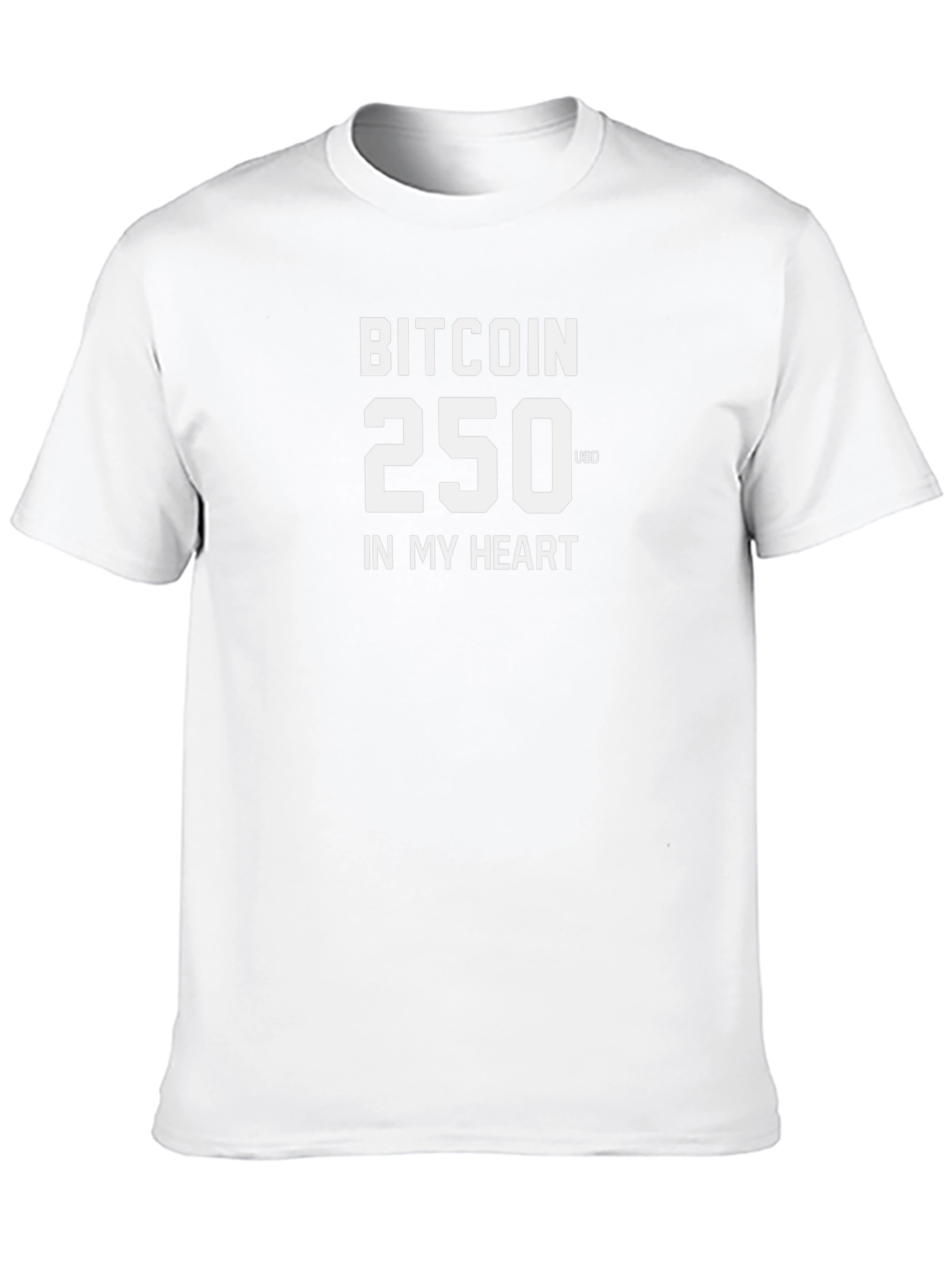 Bitcoin 250 USD Mens Black Graphic Tee