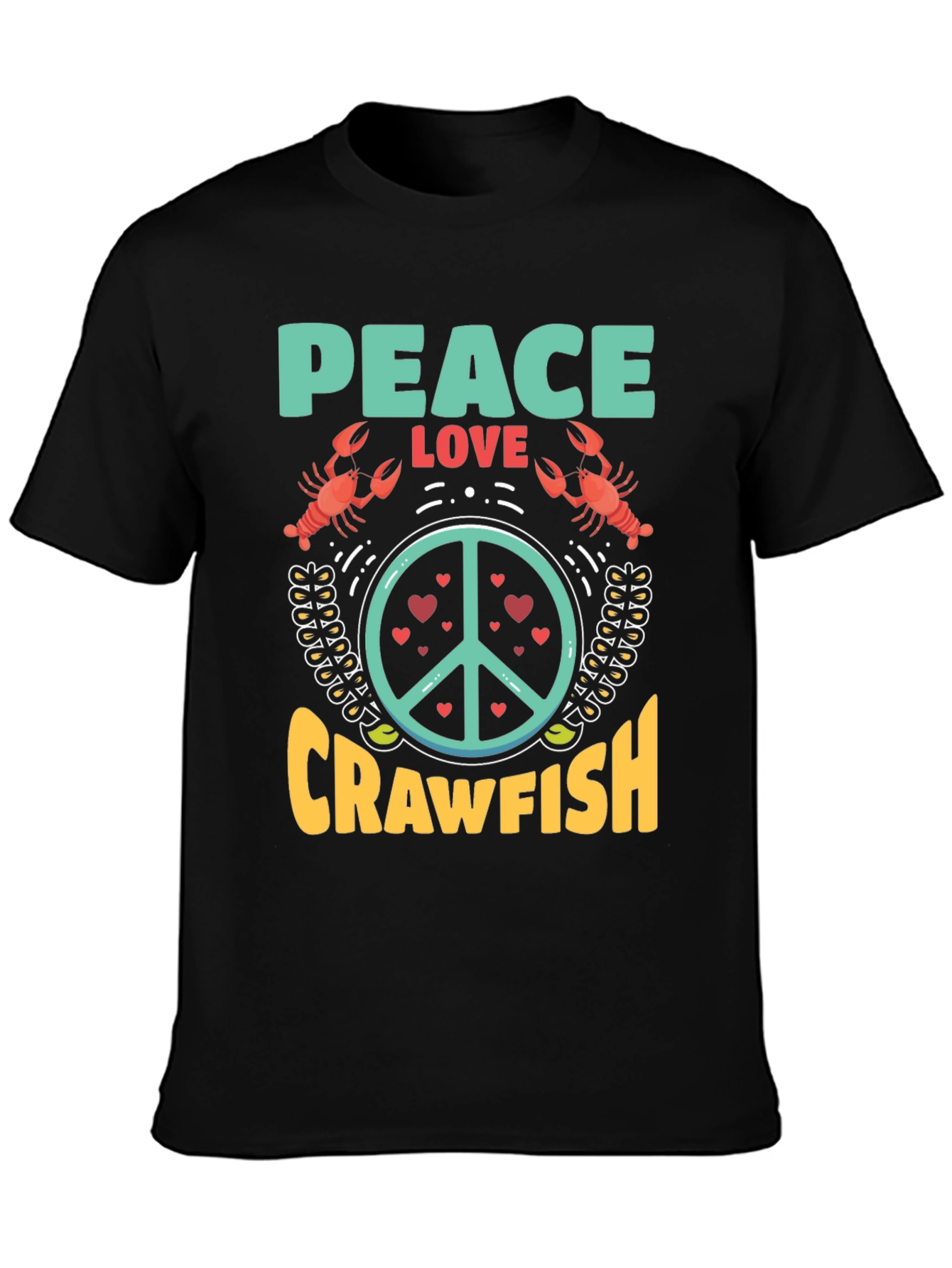 Peace Love Crawfish T-Shirt