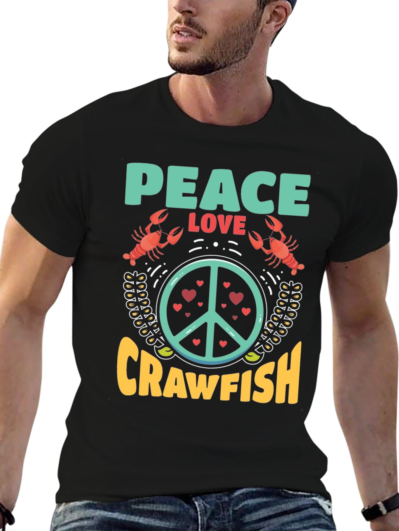 Peace Love Crawfish T-Shirt