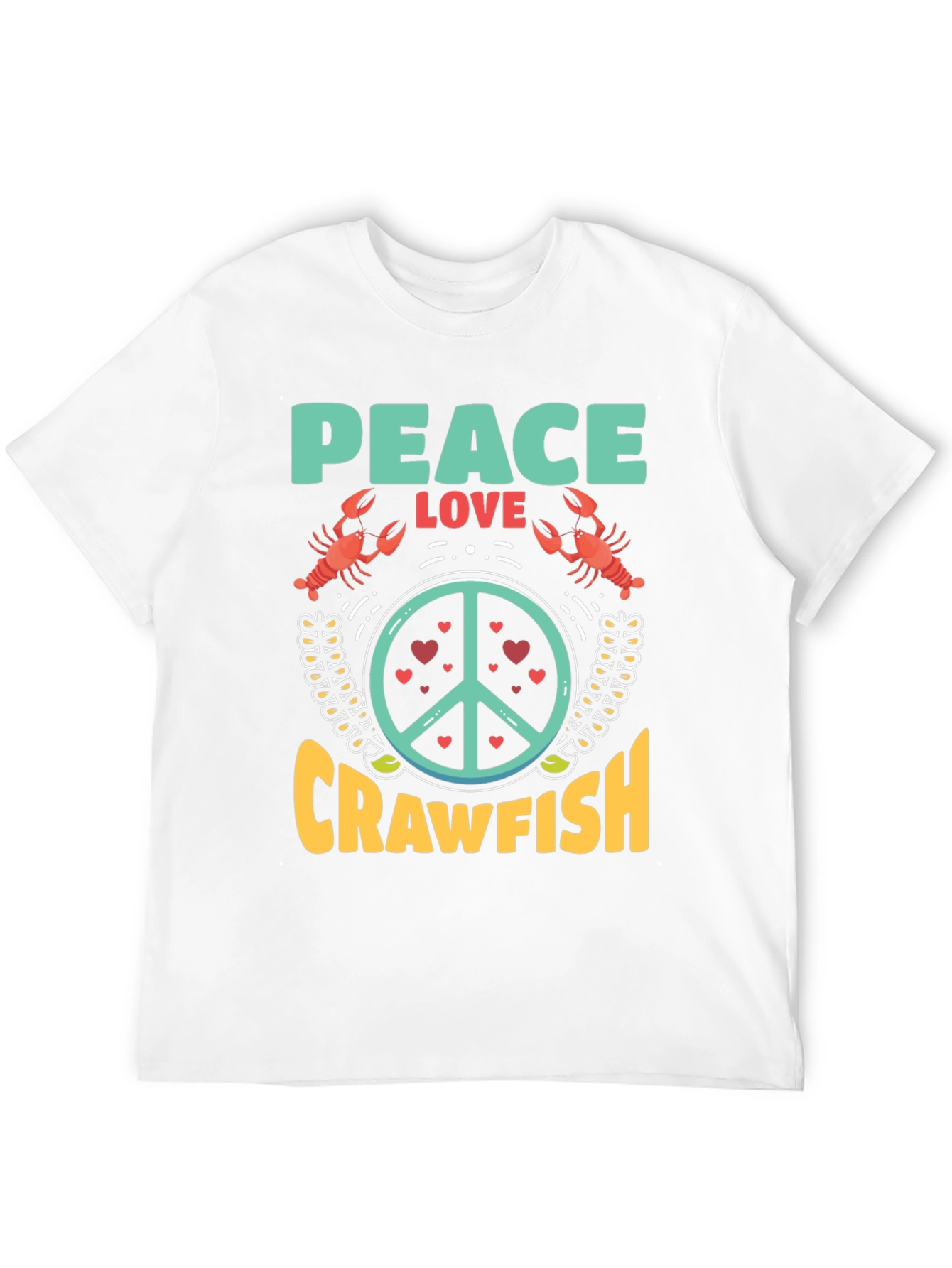 Peace Love Crawfish T-Shirt
