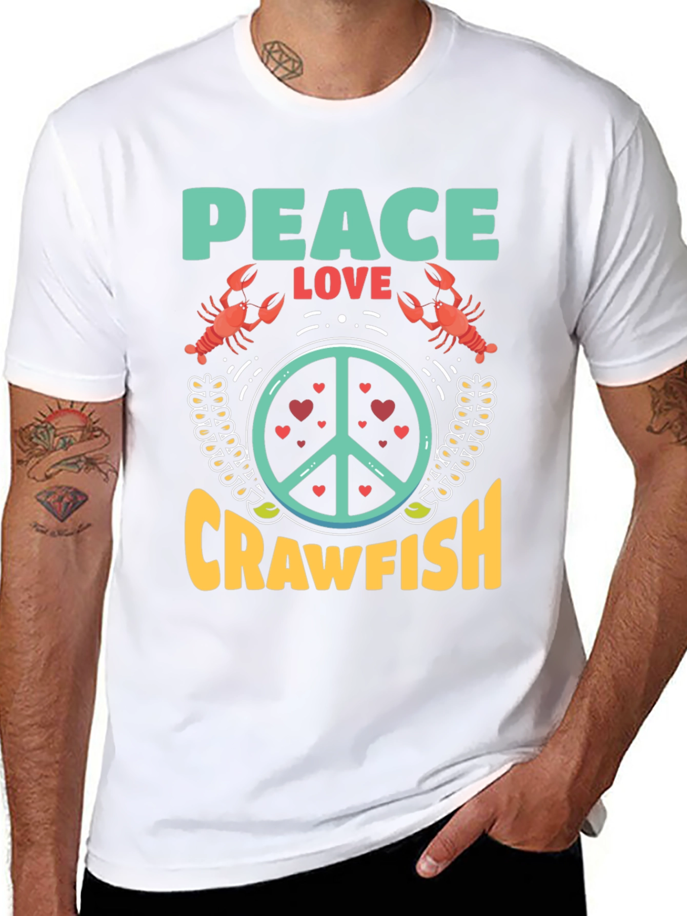 Peace Love Crawfish T-Shirt