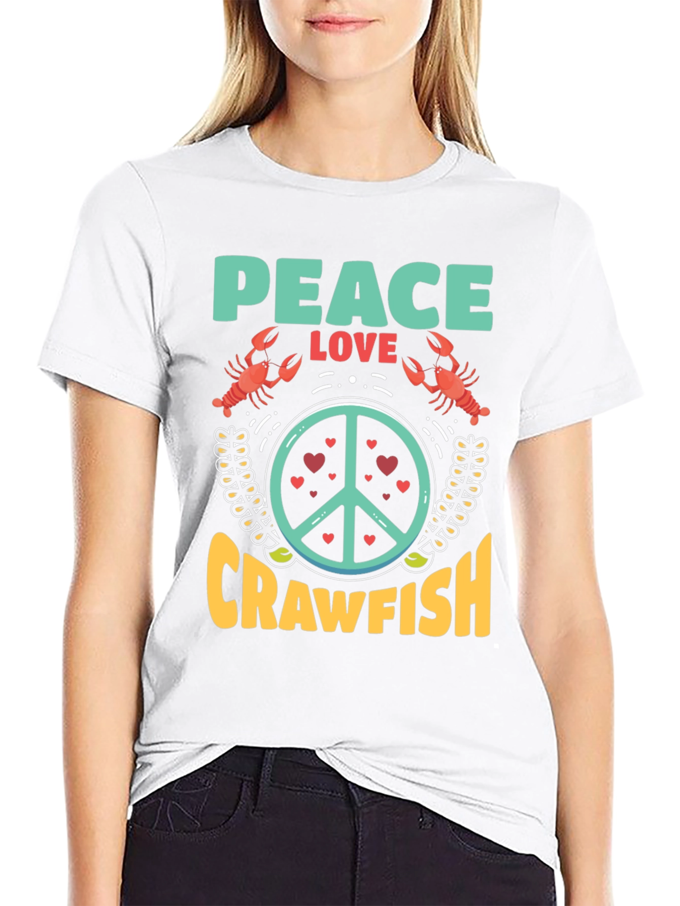 Peace Love Crawfish T-Shirt