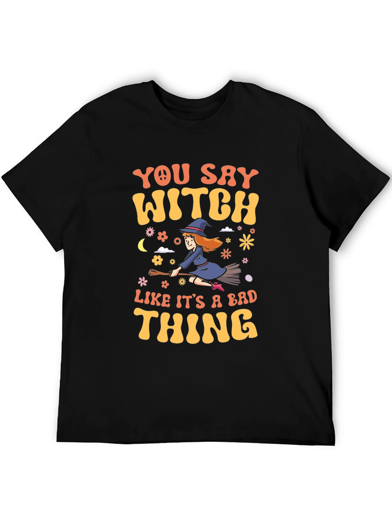 Witch Graphic T-Shirt - Bad Thing Quote Tee