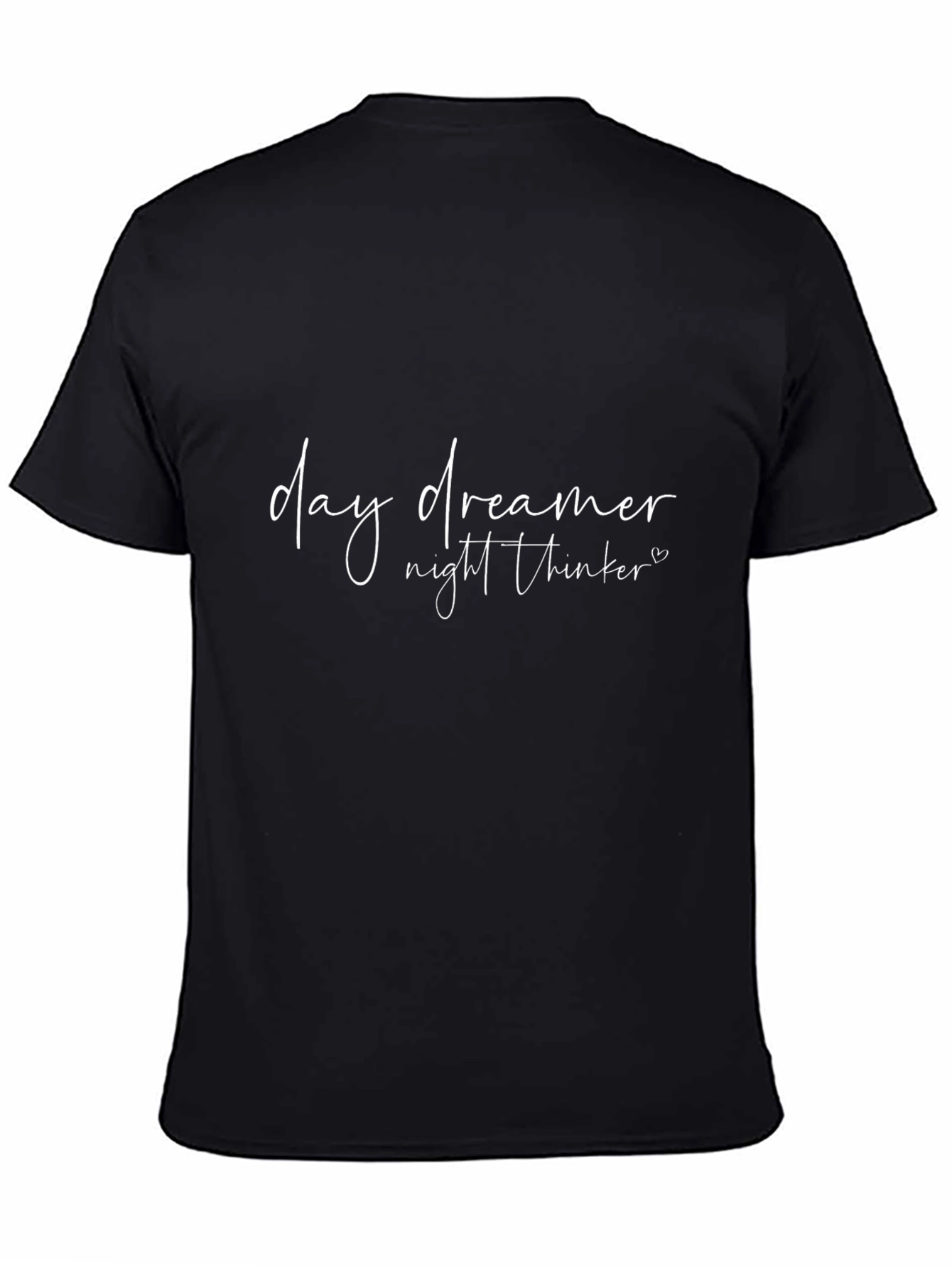 Day Dreamer Night Thinker Black T-Shirt