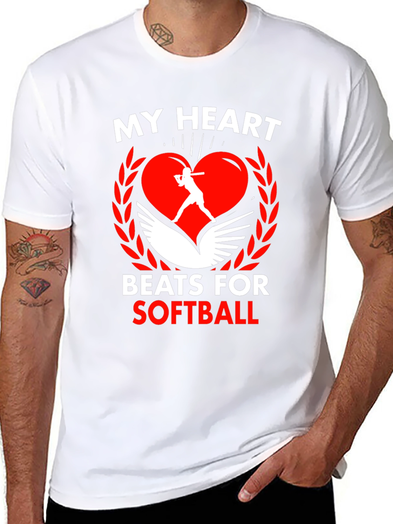 My Heart Beats for Softball T-Shirt