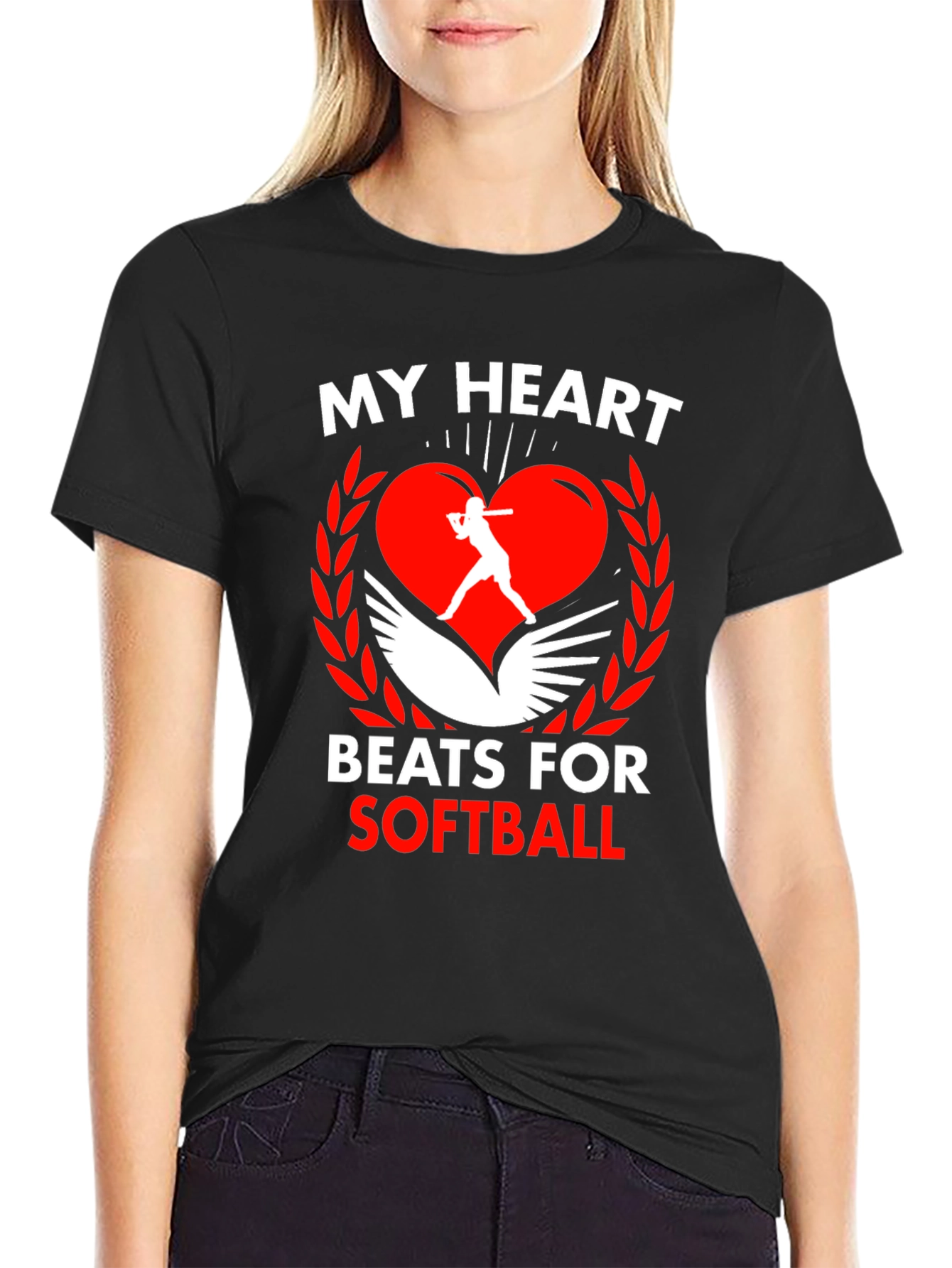 My Heart Beats for Softball T-Shirt