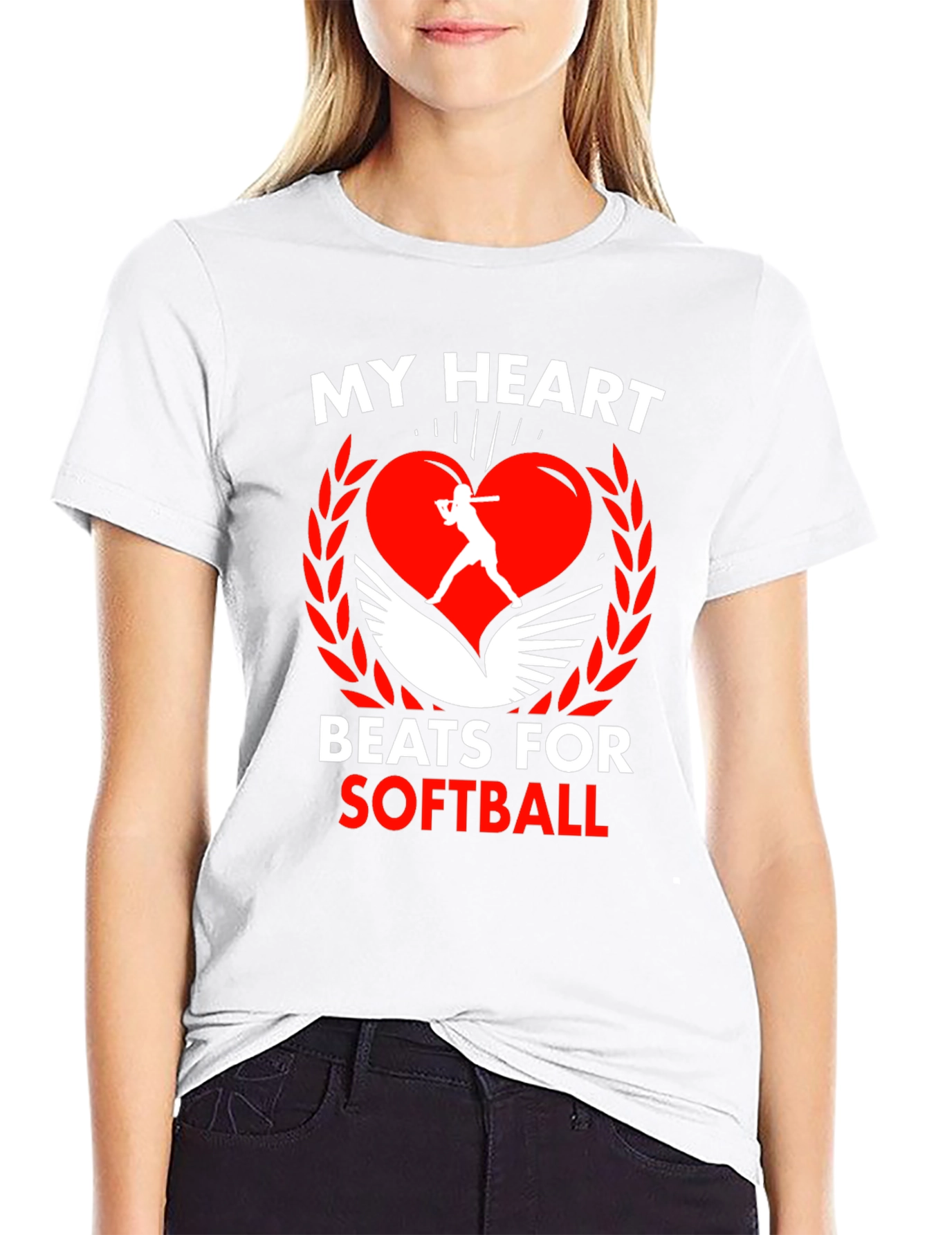 My Heart Beats for Softball T-Shirt
