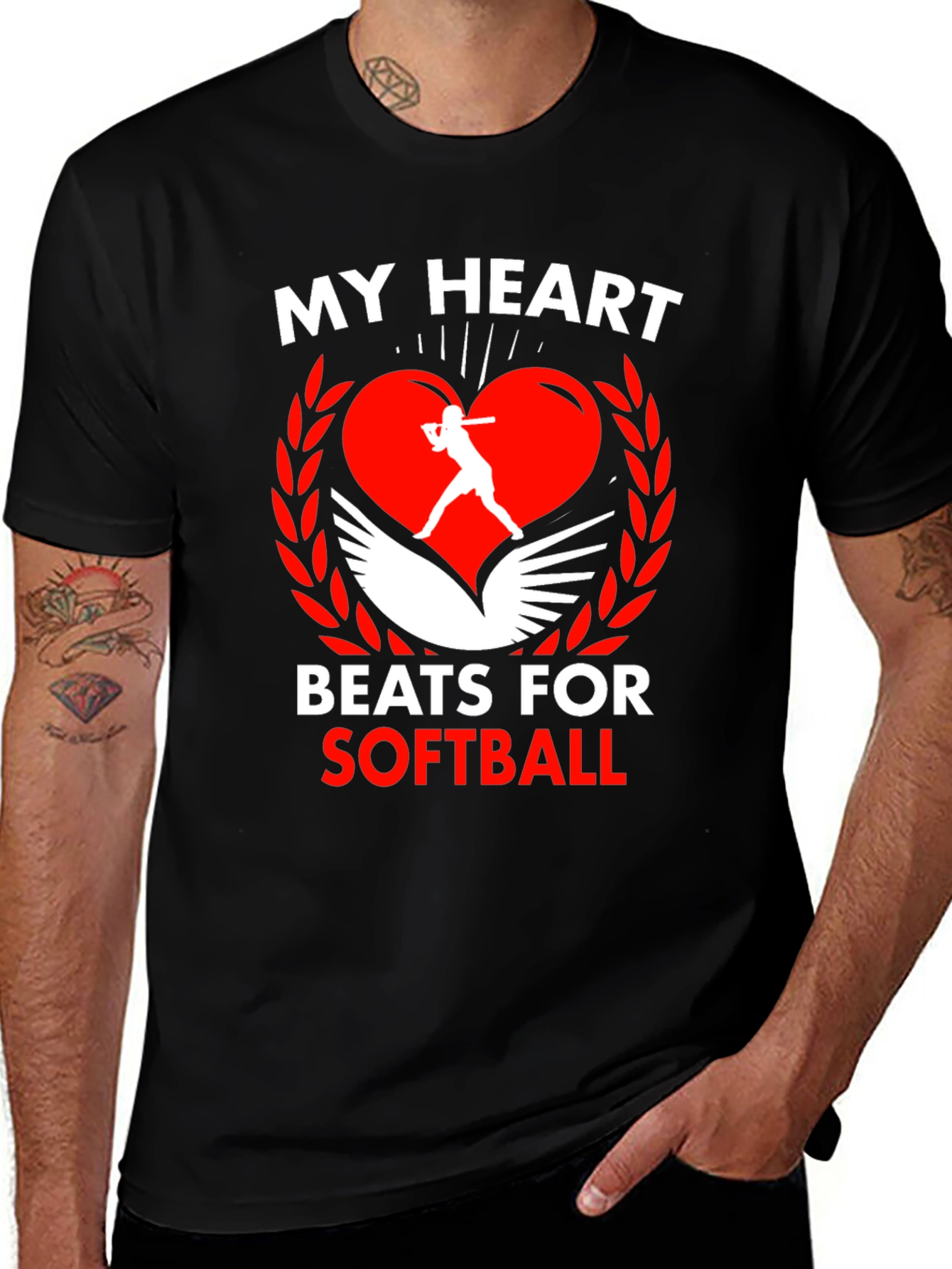 My Heart Beats for Softball T-Shirt