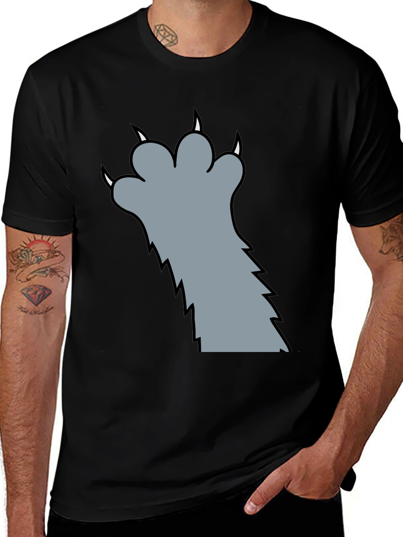 Claw Graphic T-Shirt - Fun Novelty Tee