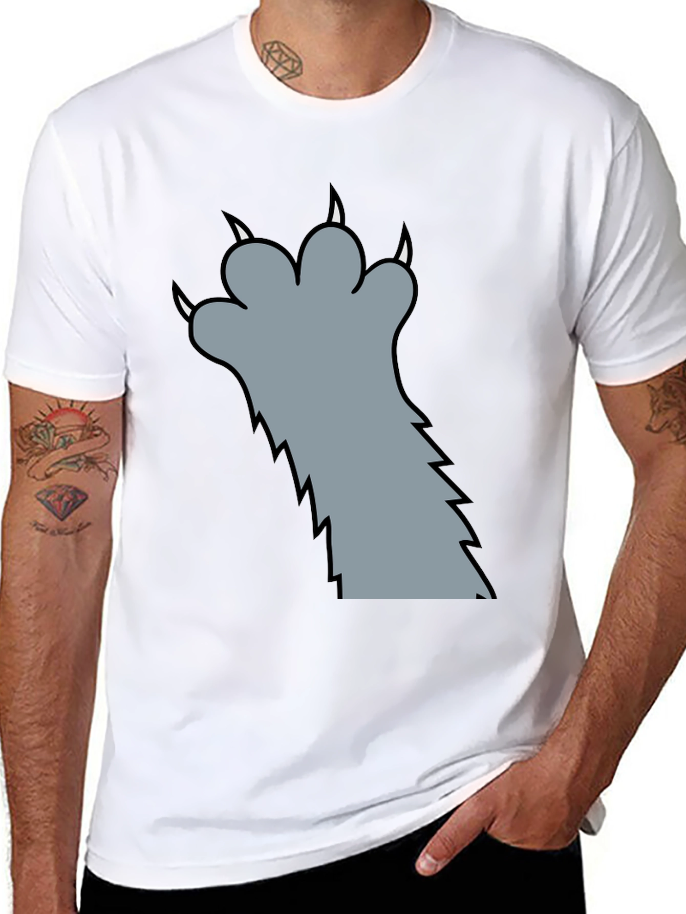 Claw Graphic T-Shirt - Fun Novelty Tee