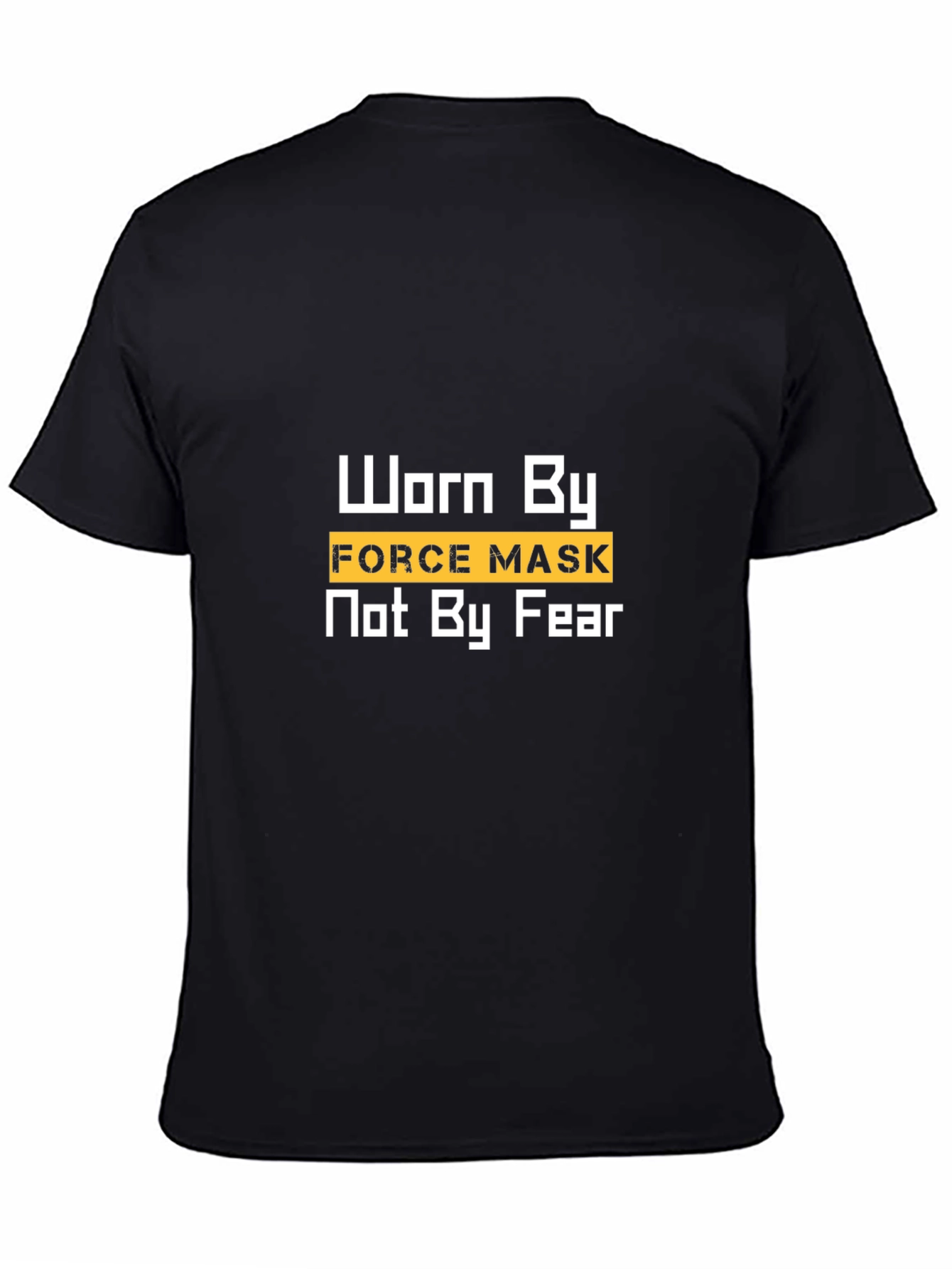 Worn By Force Mask Black T-Shirt