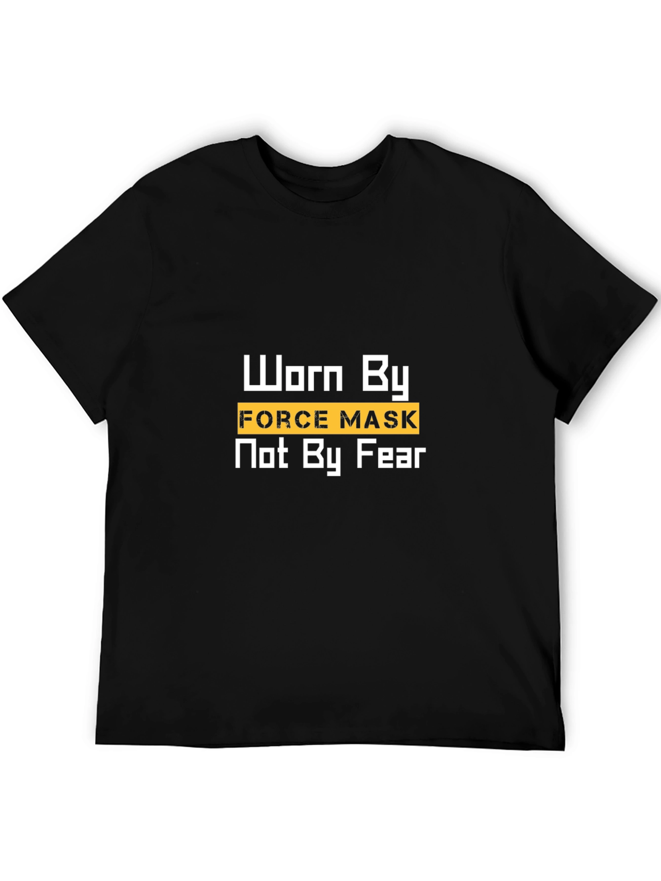 Worn By Force Mask Black T-Shirt