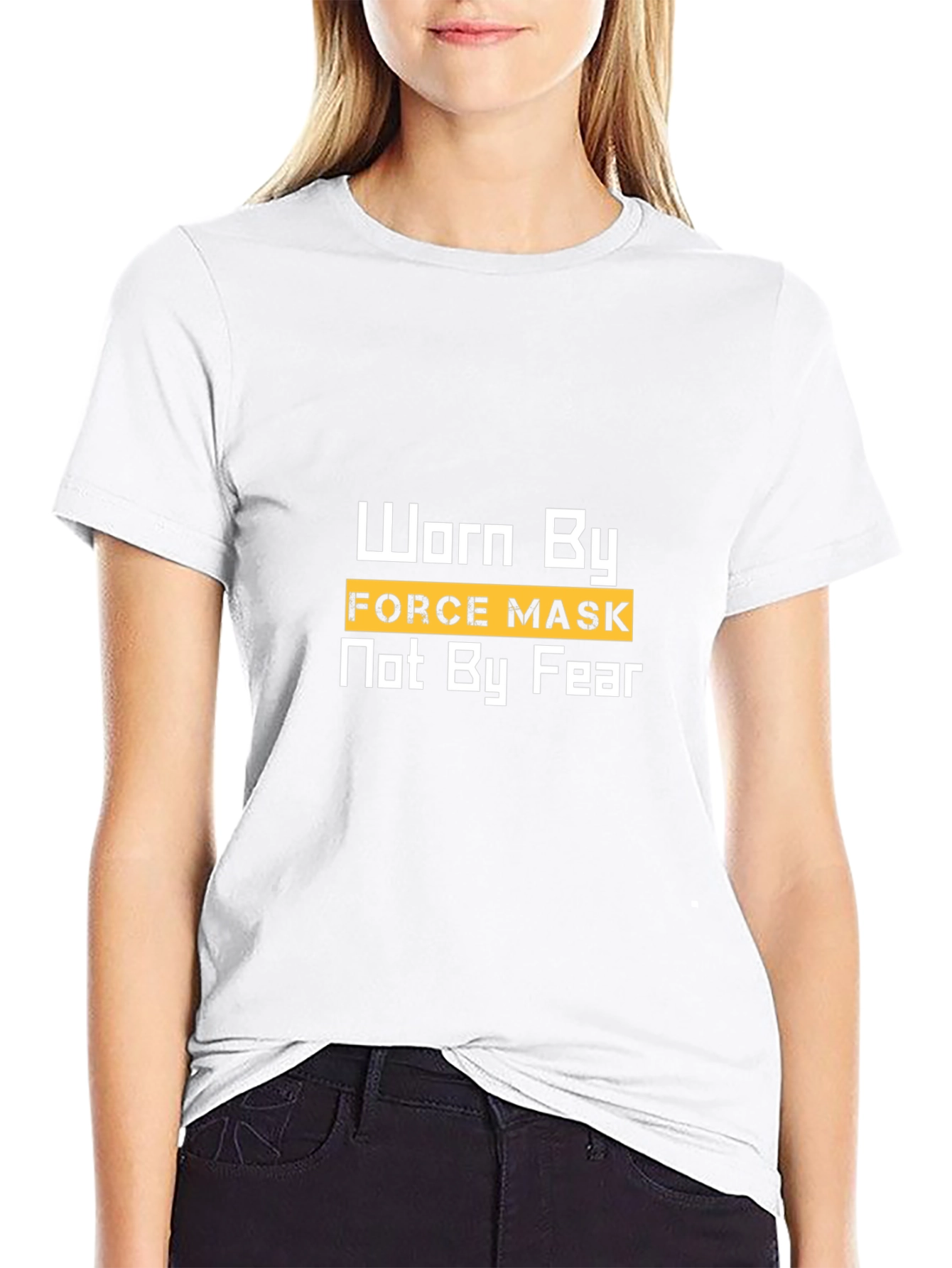 Worn By Force Mask Black T-Shirt