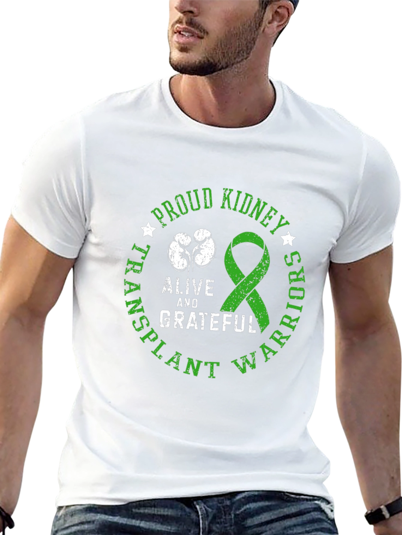 Proud Kidney Transplant Warrior Graphic Tee