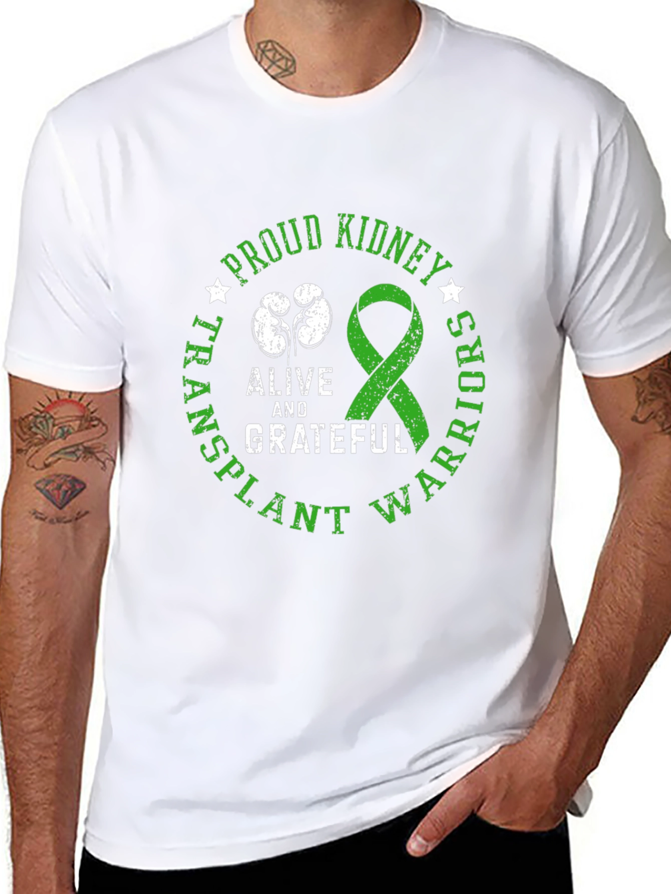Proud Kidney Transplant Warrior Graphic Tee