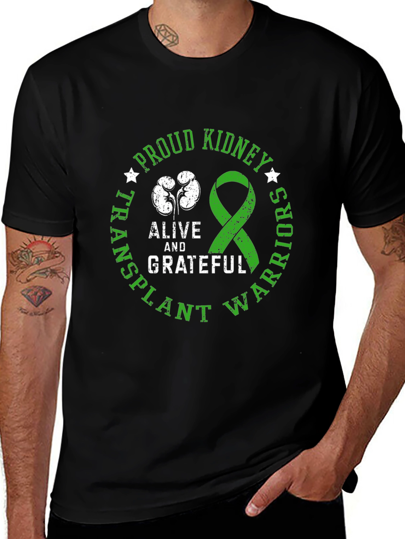 Proud Kidney Transplant Warrior Graphic Tee