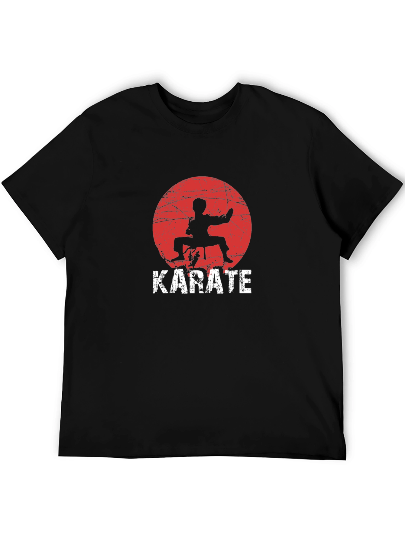 Karate Silhouette Graphic T-Shirt