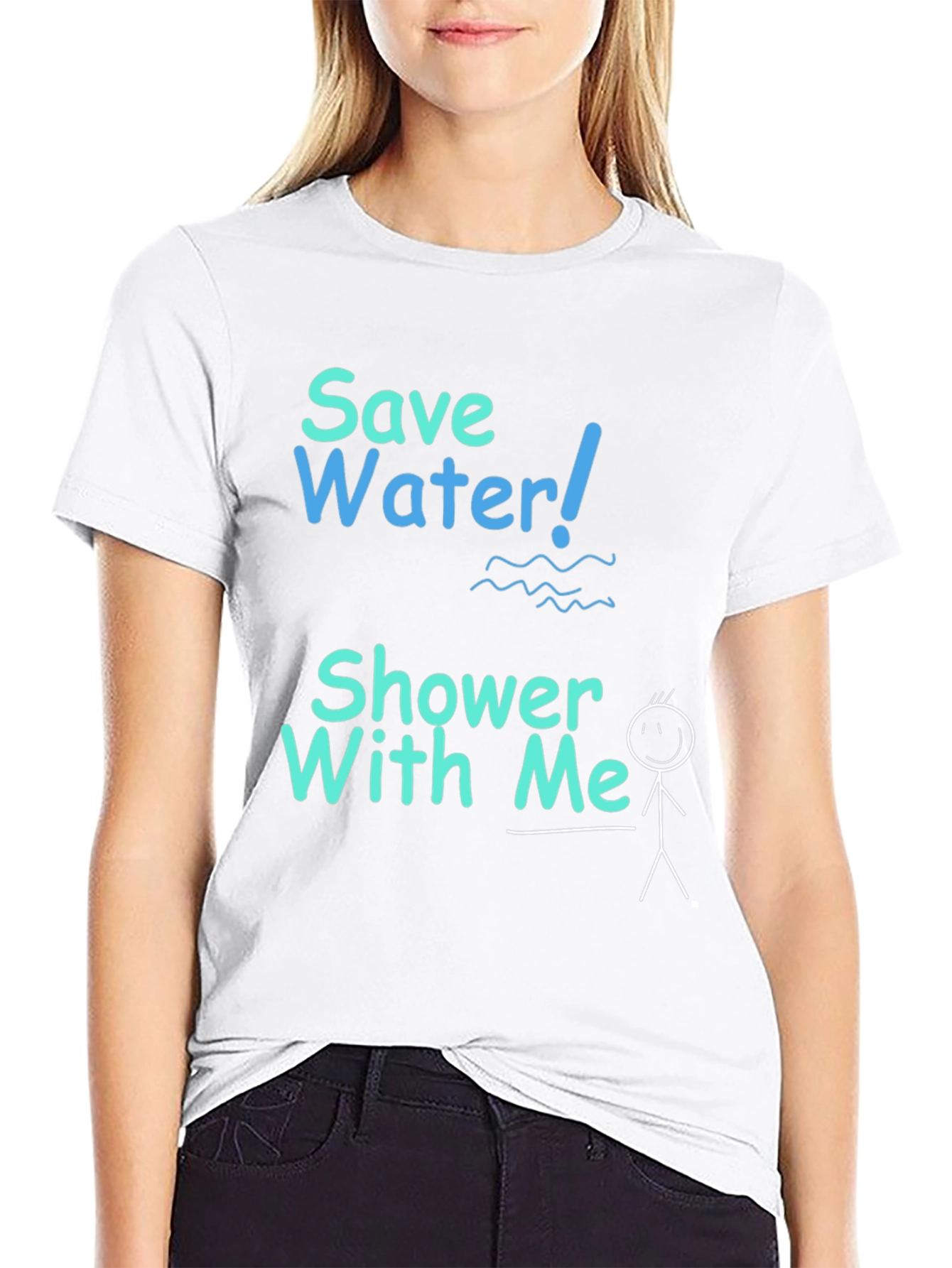 Save Water Shower With Me T-Shirt Funny Graphic Tee