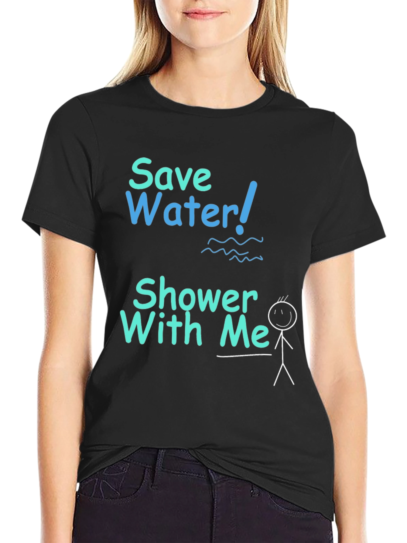 Save Water Shower With Me T-Shirt Funny Graphic Tee