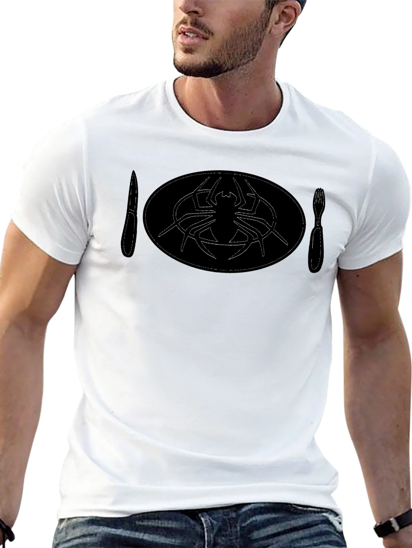 Spider Meal T-Shirt - Unique Graphic Tee