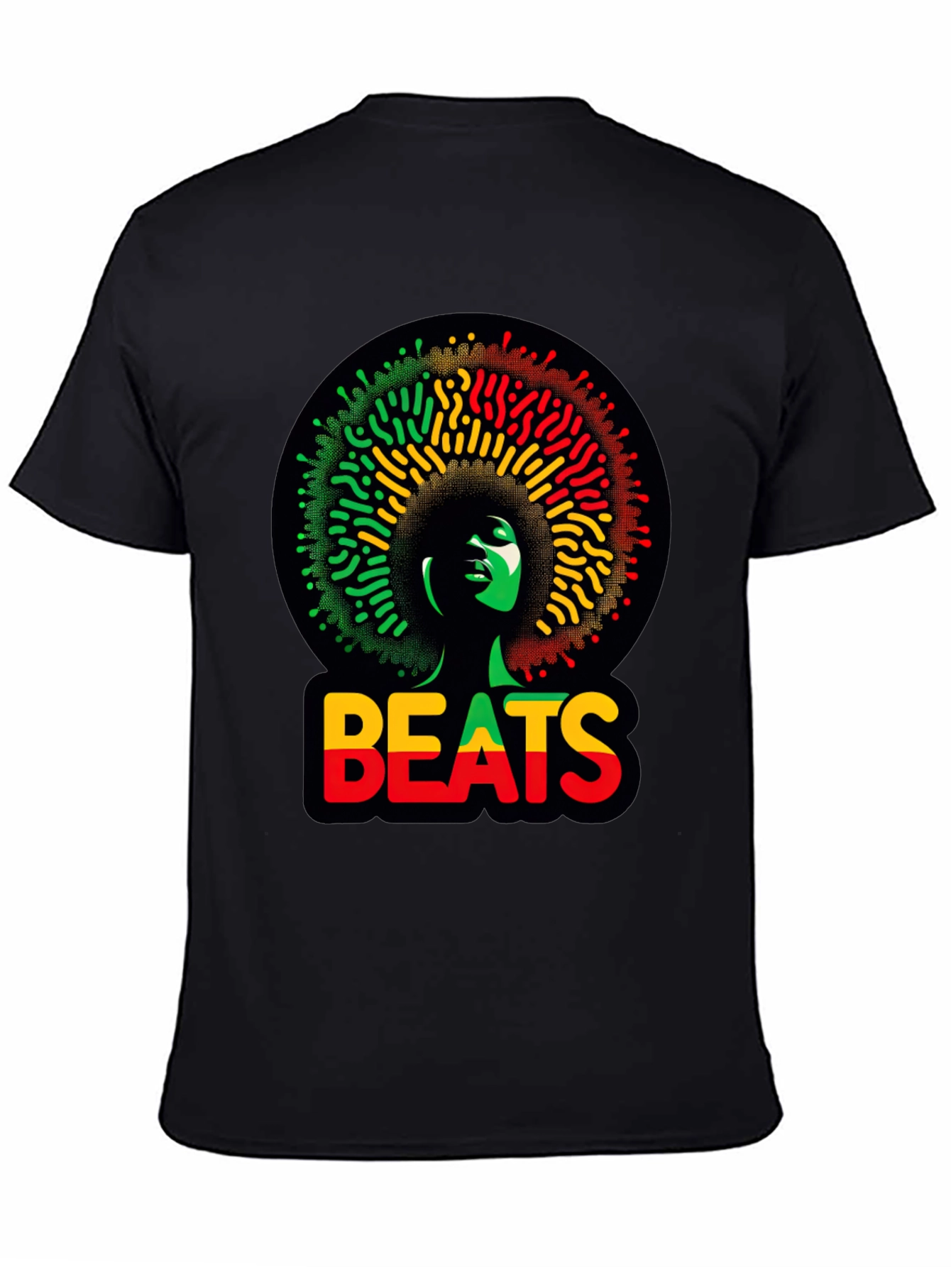 Rasta Beats T-Shirt - Afrocentric Design