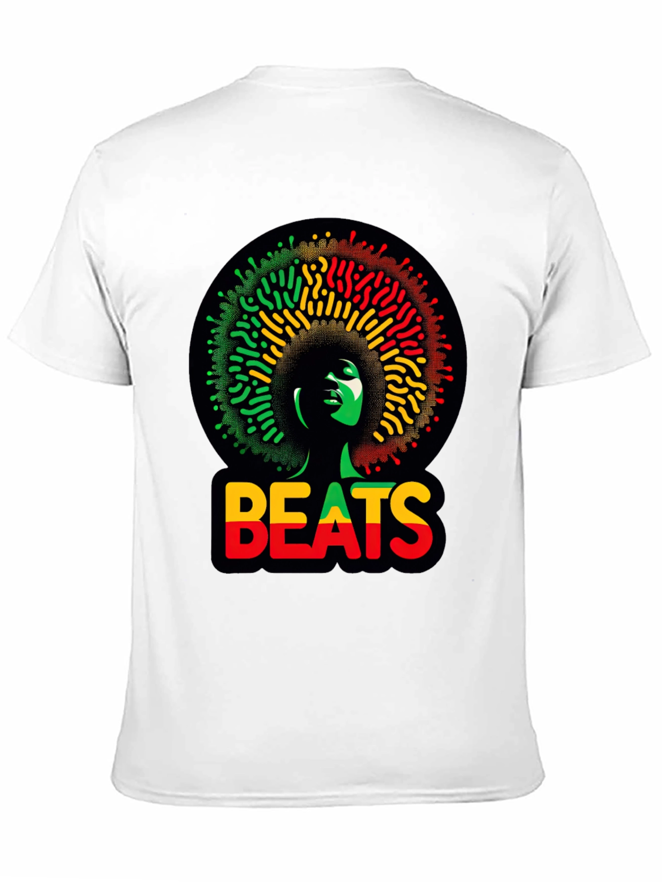 Rasta Beats T-Shirt - Afrocentric Design