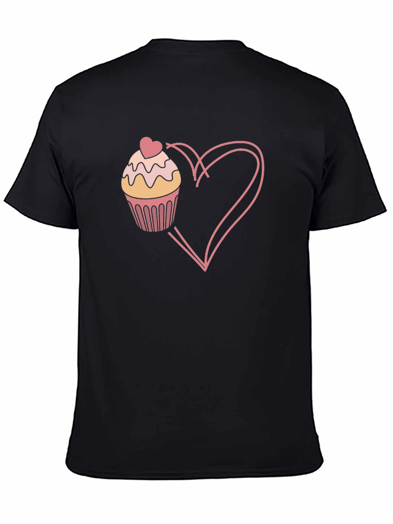 Cupcake Heart Graphic T-Shirt