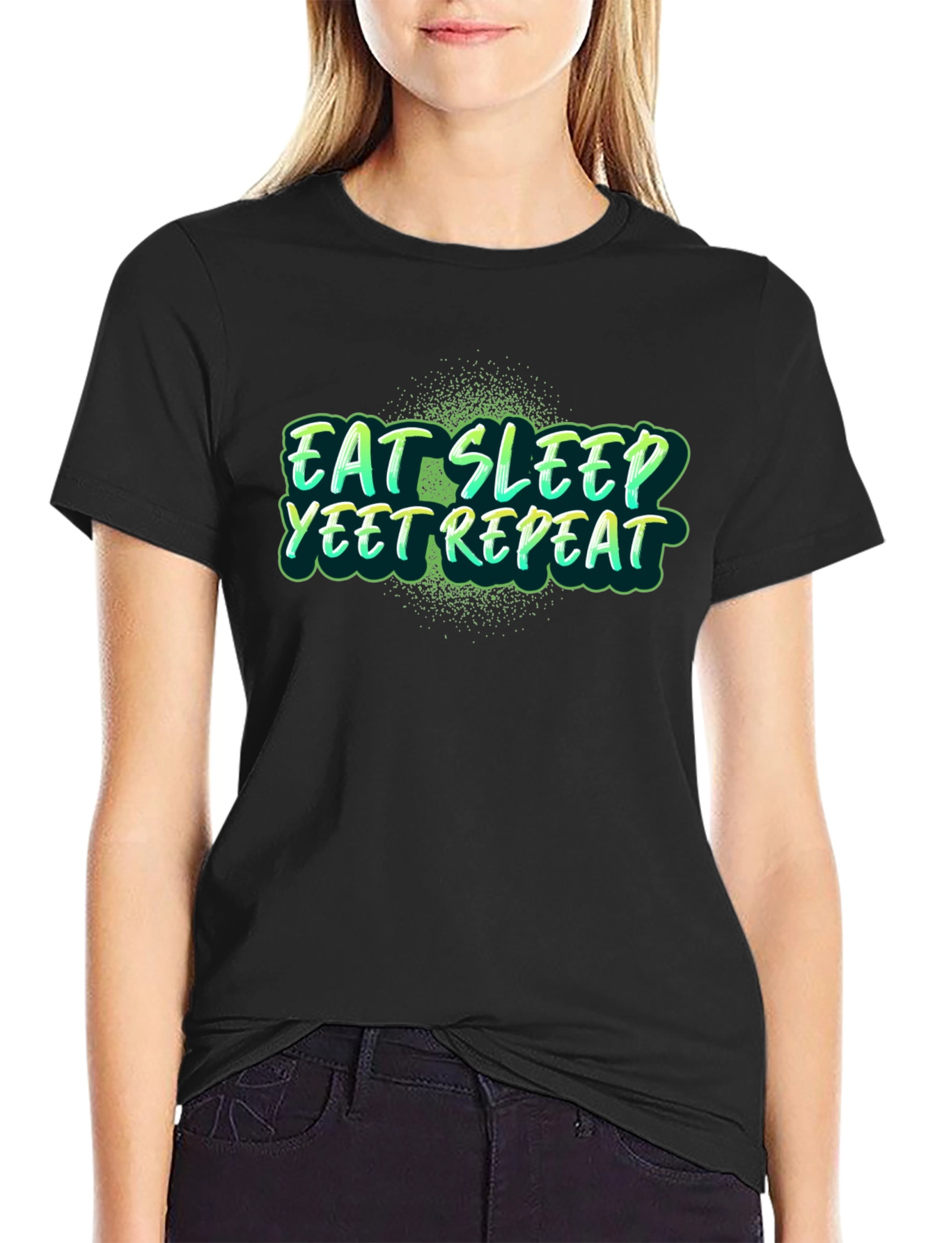Eat Sleep Yeet Repeat Graphic Tee
