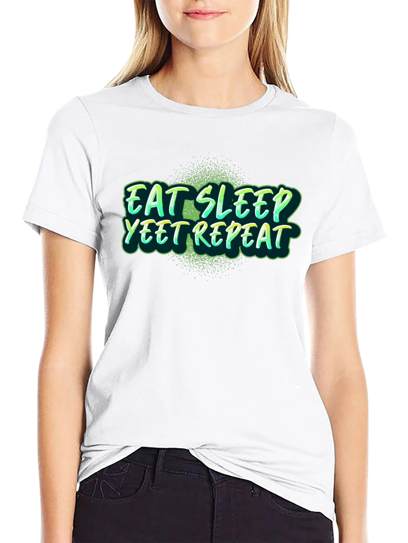 Eat Sleep Yeet Repeat Graphic Tee