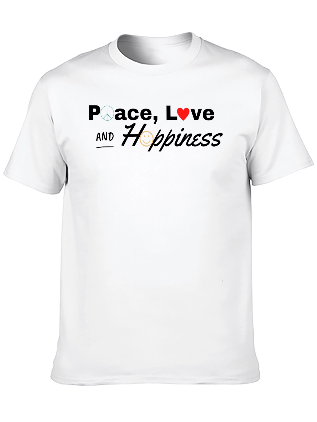 Peace Love and Happiness Graphic Tee