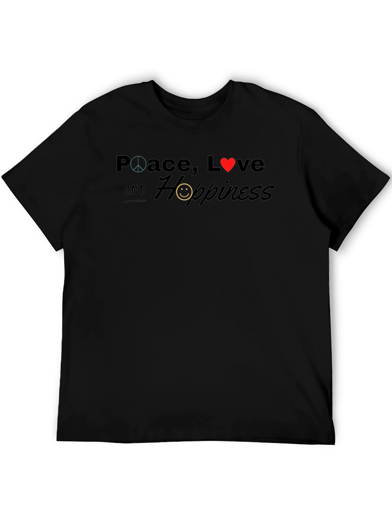 Peace Love and Happiness Graphic Tee
