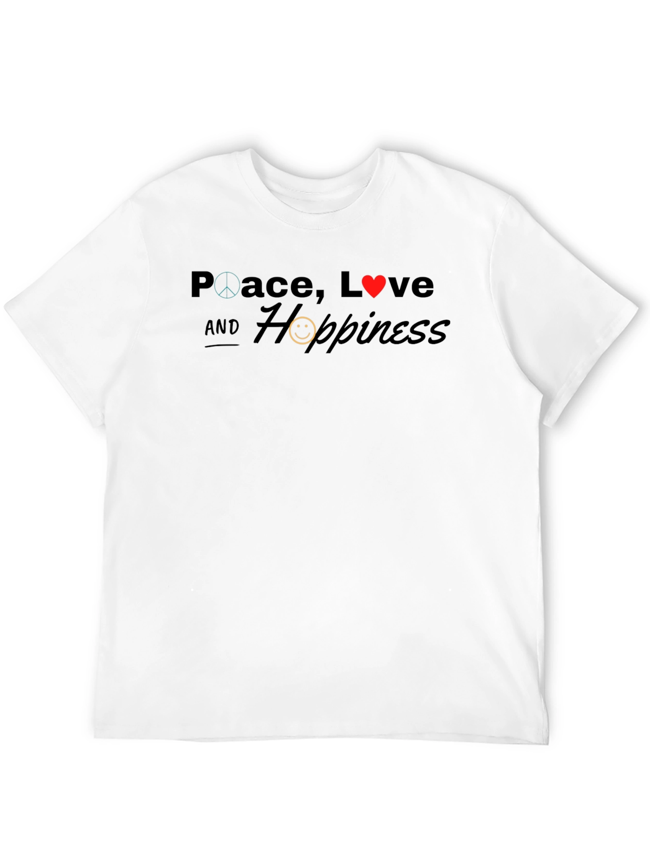 Peace Love and Happiness Graphic Tee
