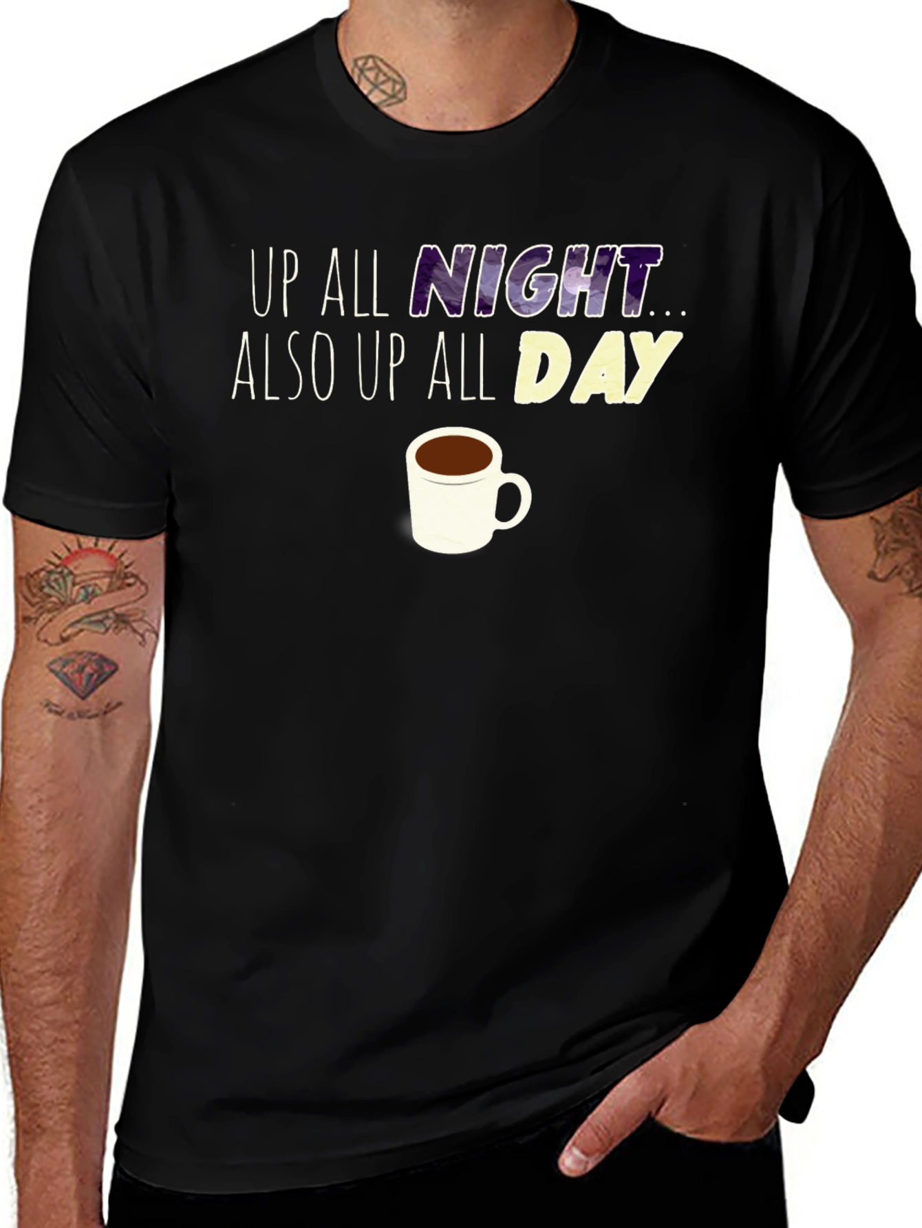 Up All Night Coffee T-Shirt