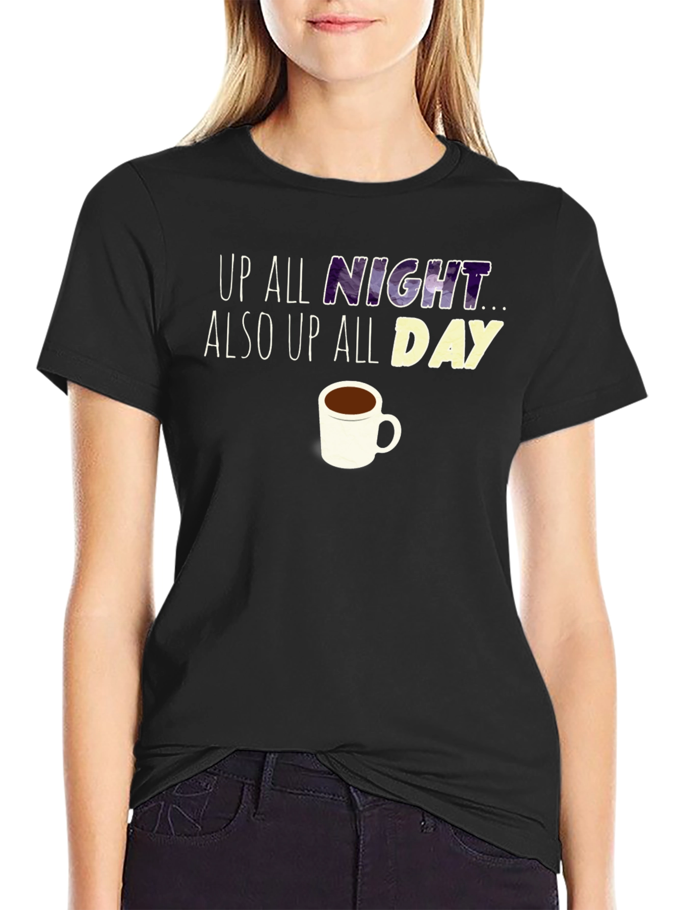 Up All Night Coffee T-Shirt