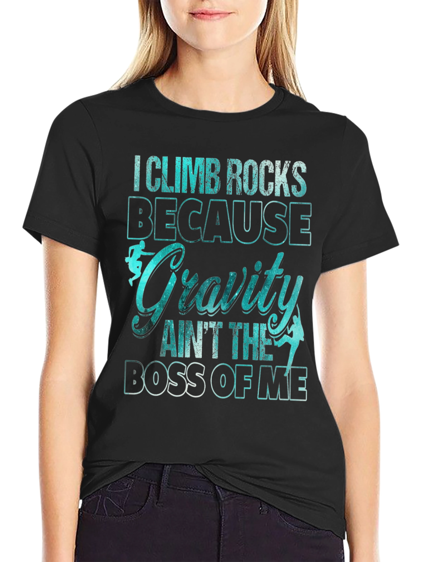 Climb Rocks Gravity Boss Graphic T-Shirt