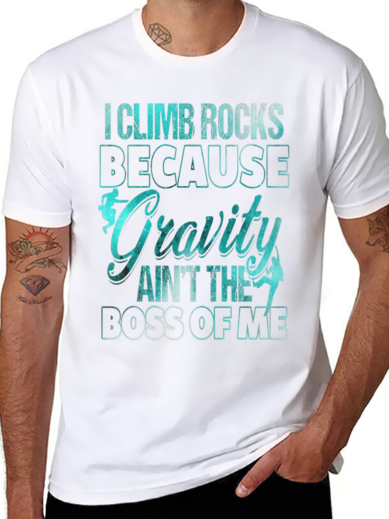 Climb Rocks Gravity Boss Graphic T-Shirt