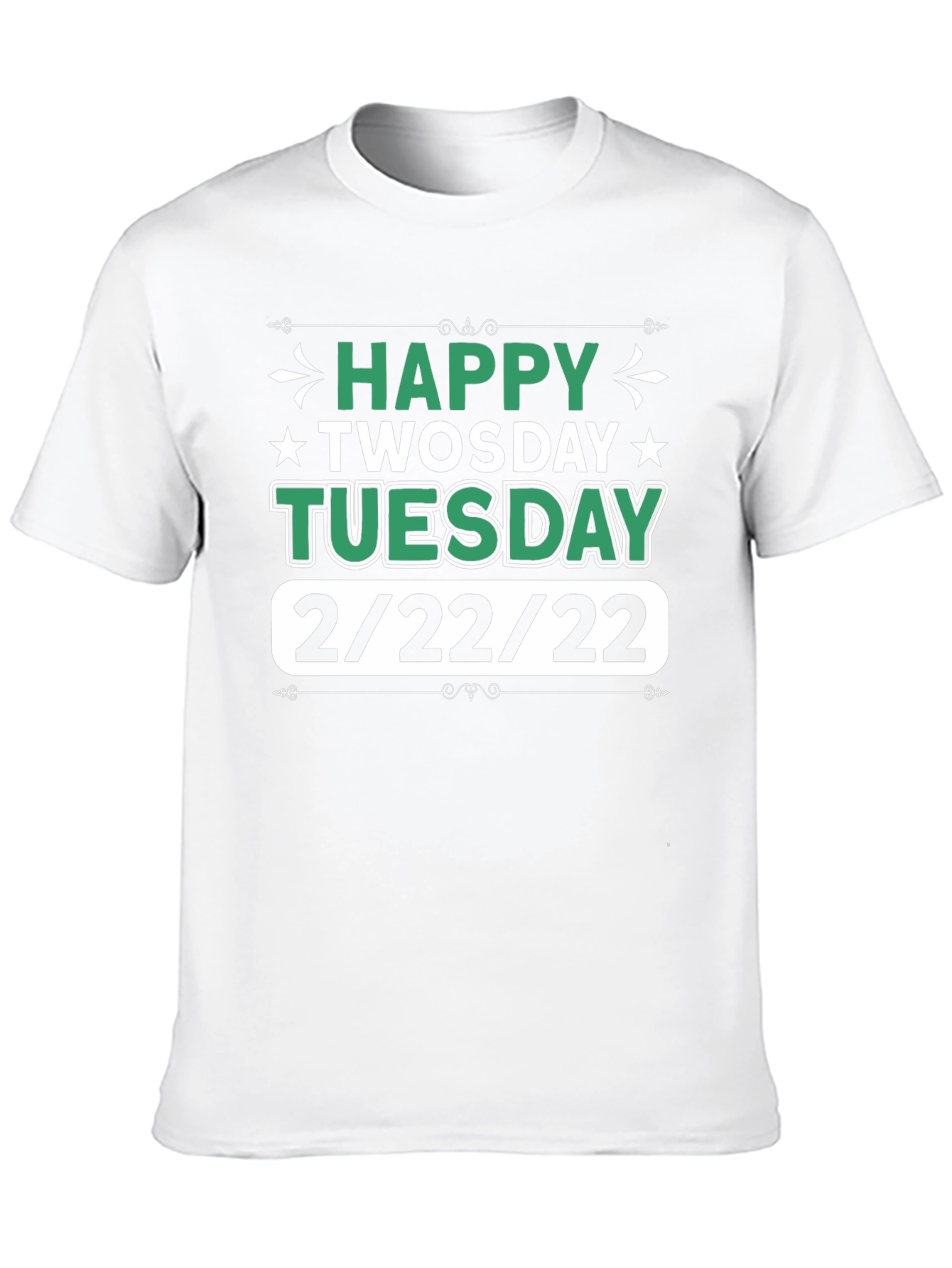 Happy Twosday Tuesday 2/22/22 Black Graphic T-Shirt