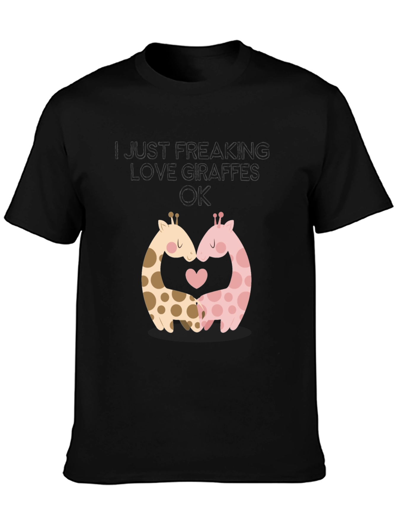 I Love Giraffes Graphic T-Shirt