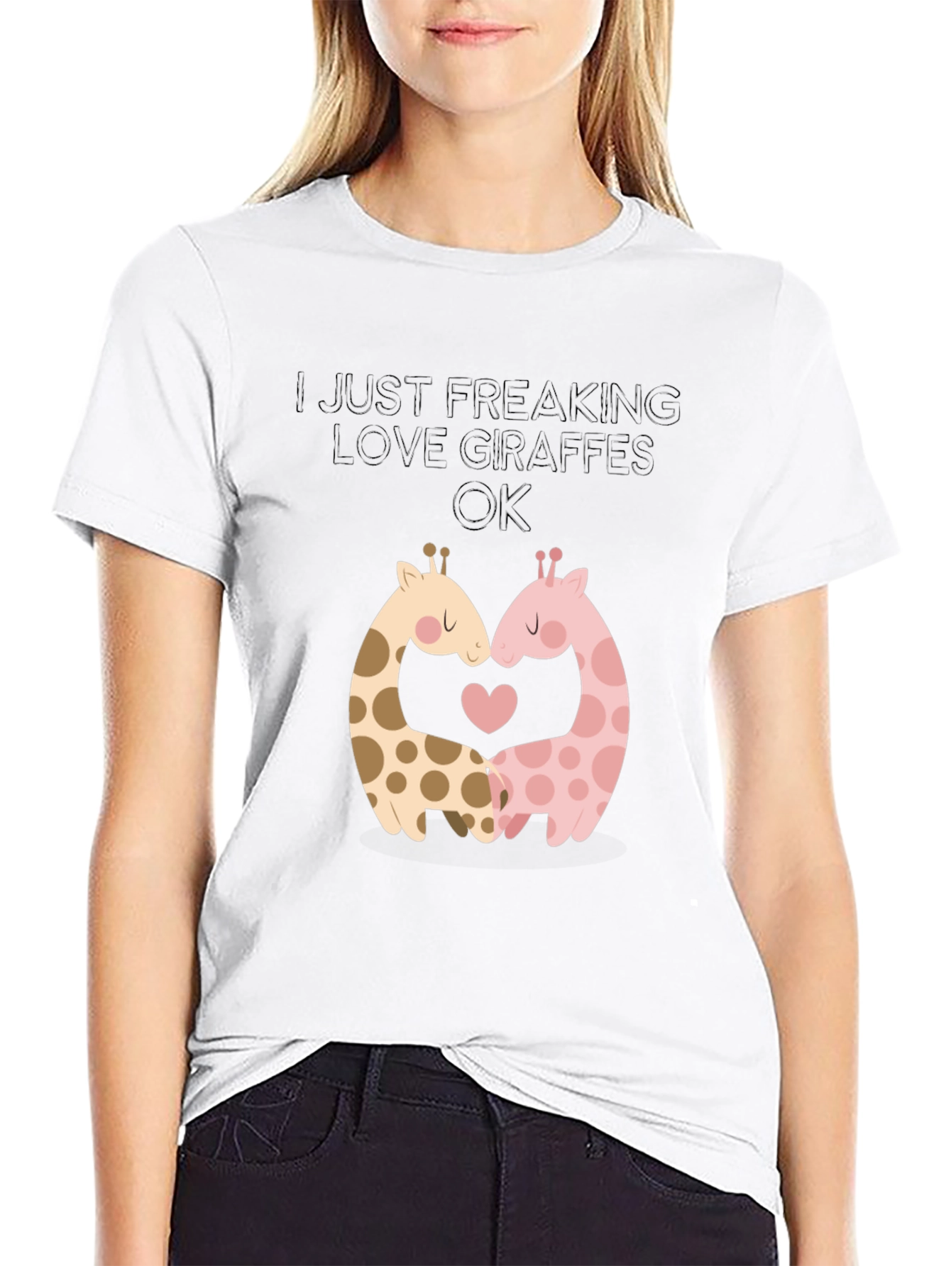 I Love Giraffes Graphic T-Shirt