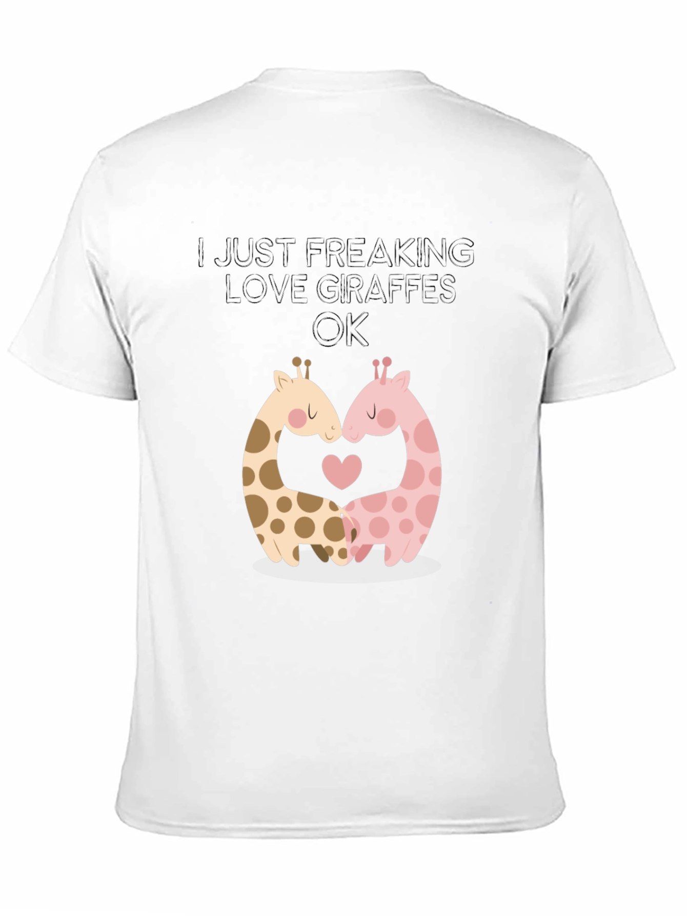 I Love Giraffes Graphic T-Shirt