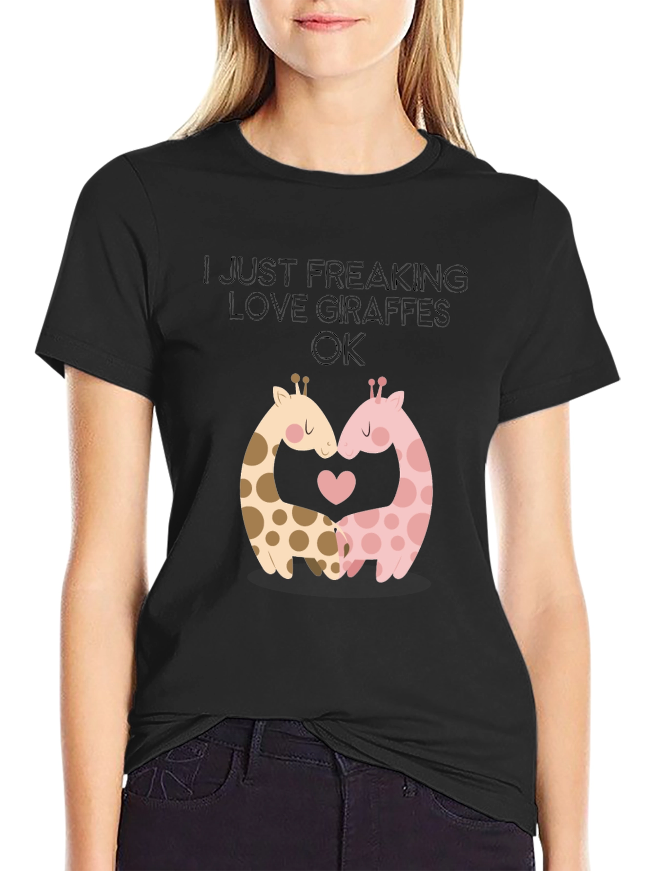 I Love Giraffes Graphic T-Shirt