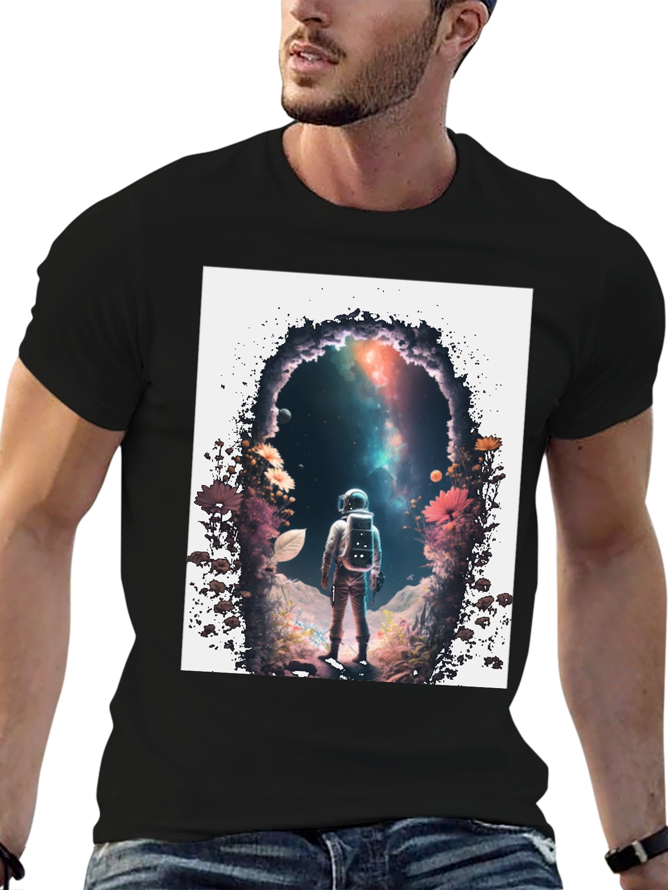 Astronaut Portal Graphic T-Shirt