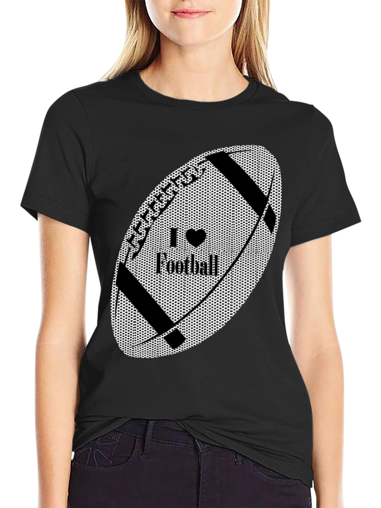 I Love Football Graphic Tee