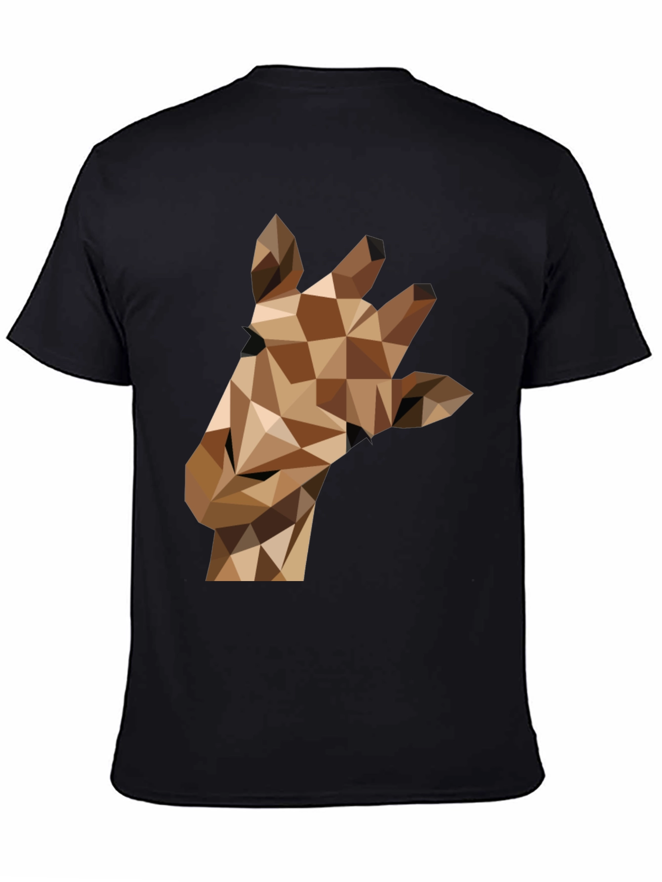 Geometric Giraffe Tee - Modern Animal Print Shirt