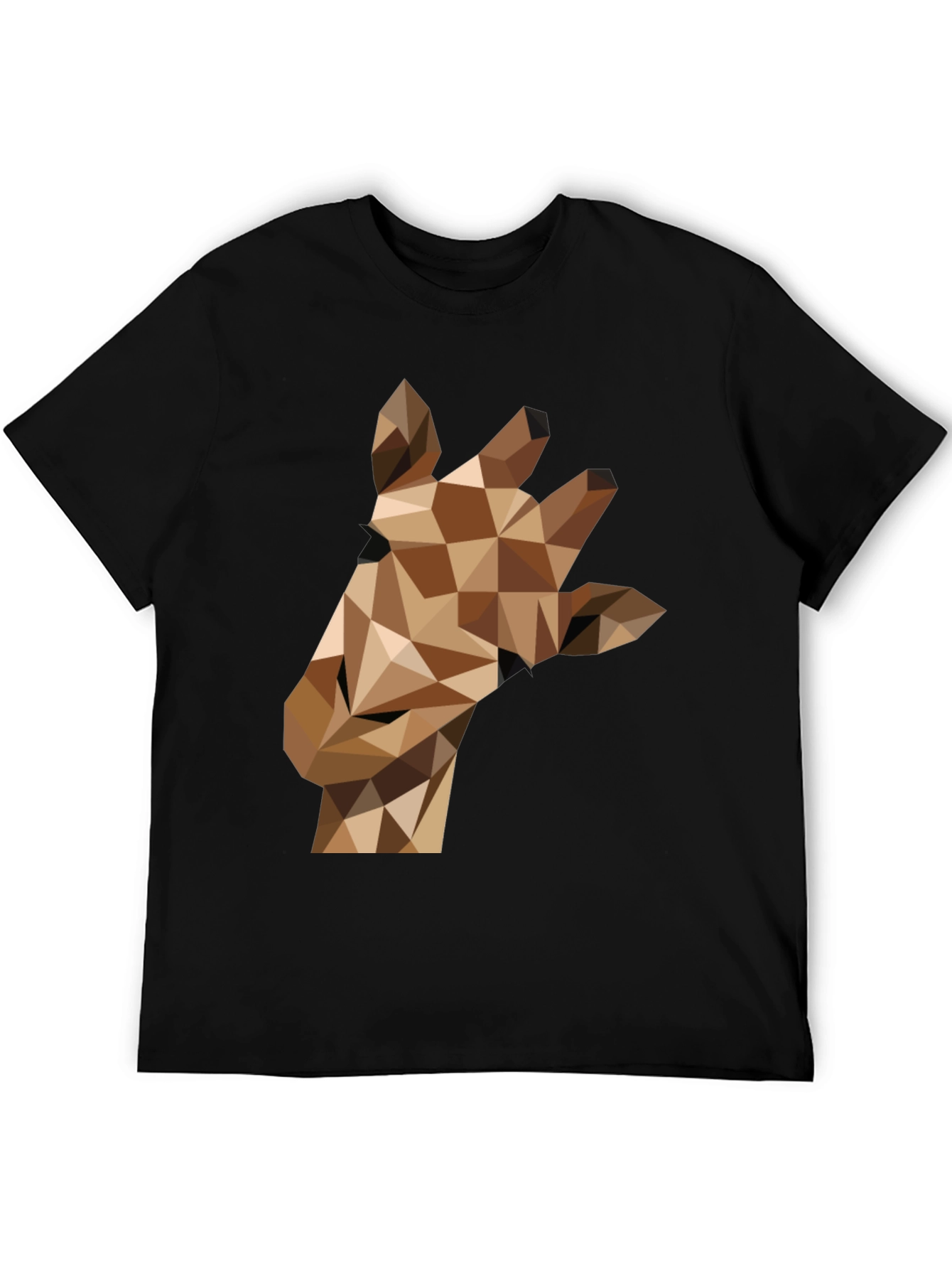 Geometric Giraffe Tee - Modern Animal Print Shirt
