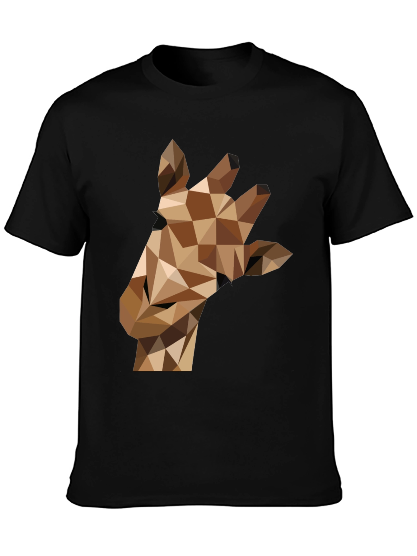 Geometric Giraffe Tee - Modern Animal Print Shirt