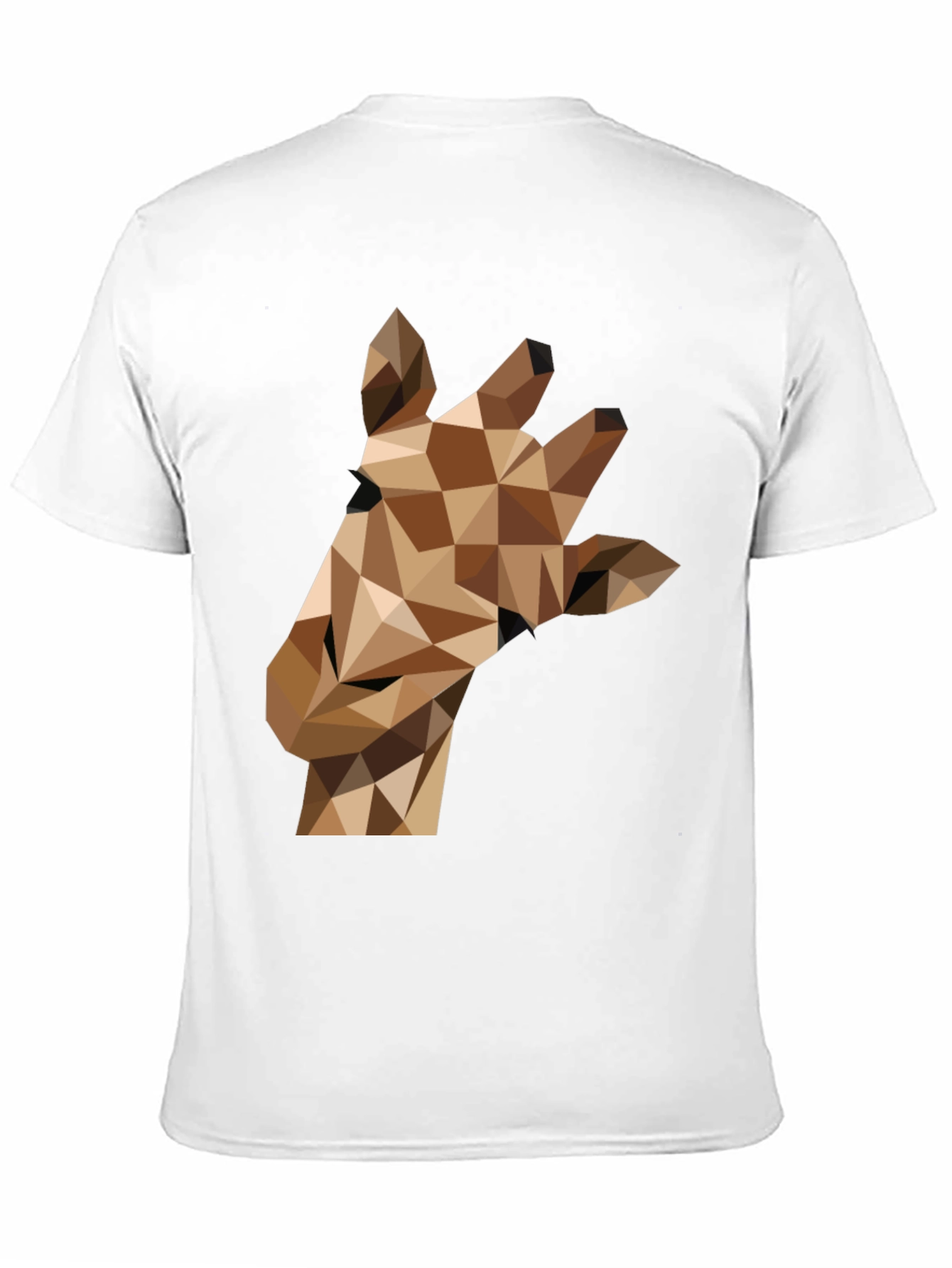 Geometric Giraffe Tee - Modern Animal Print Shirt