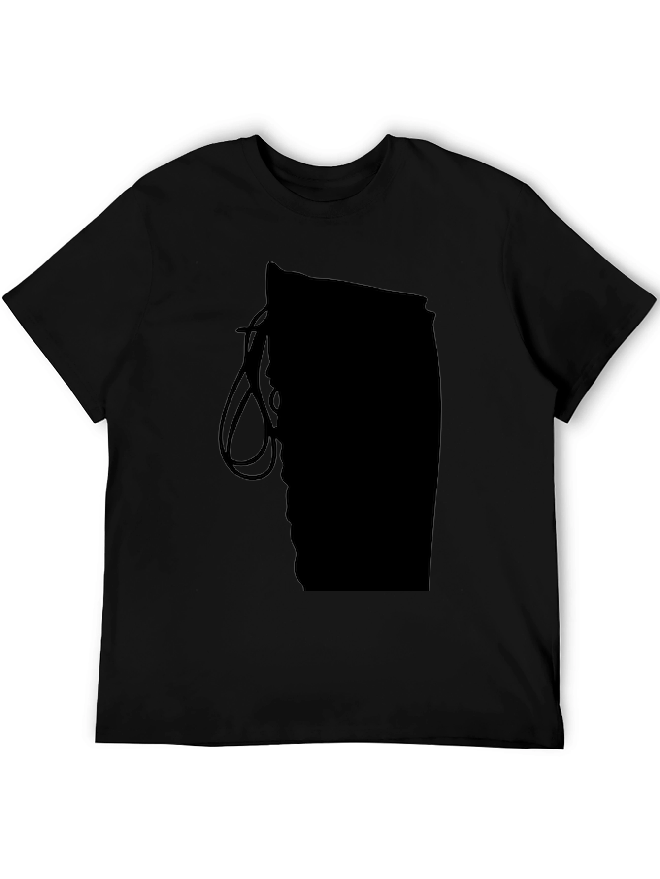 Mens Black Graphic Tee