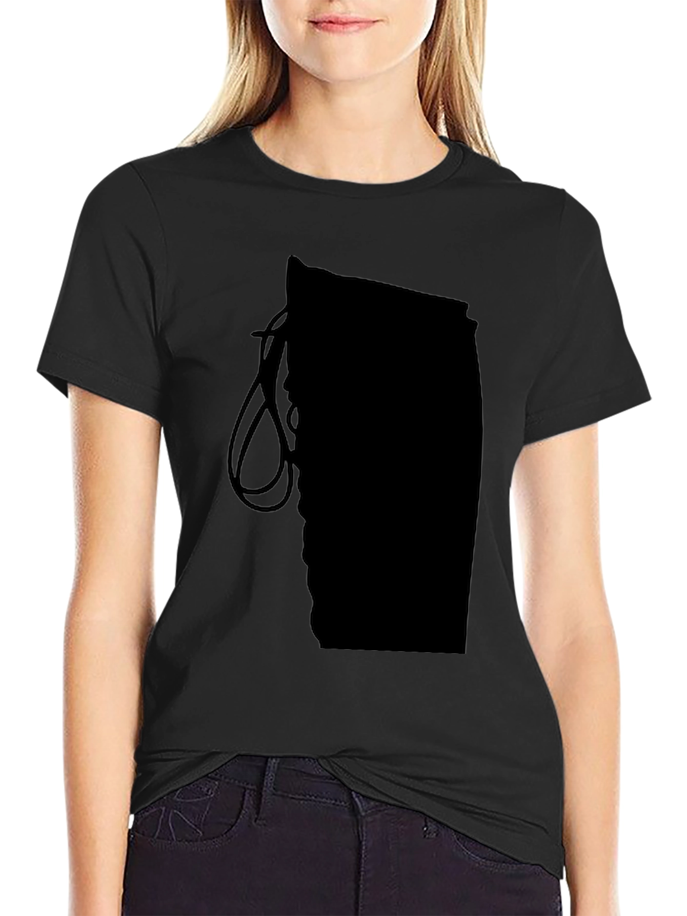 Mens Black Graphic Tee
